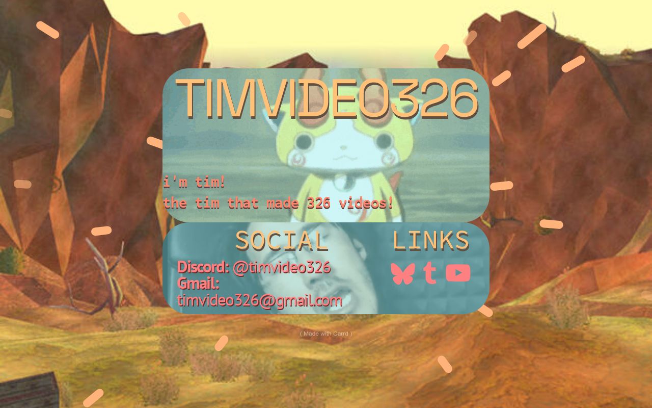 Carrd profile picture for @tim